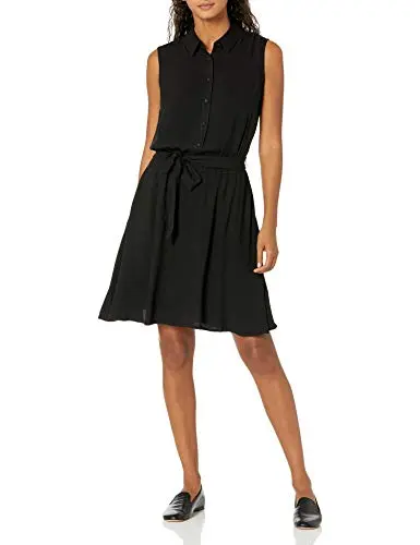 Amazon Essentials sleeveless relaxed-fit shirt dress for travel