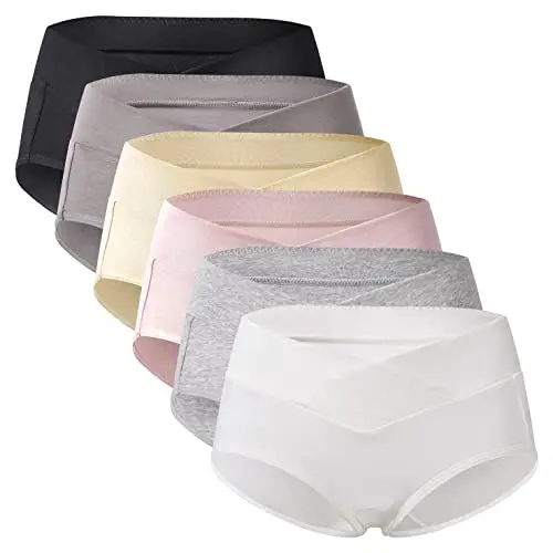 Mama Cotton Under The Bump Maternity Panties in a multicolor pack