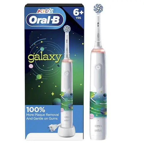 Oral-B Kids rechargeable electric toothbrush with pressure sensor in Galaxy design