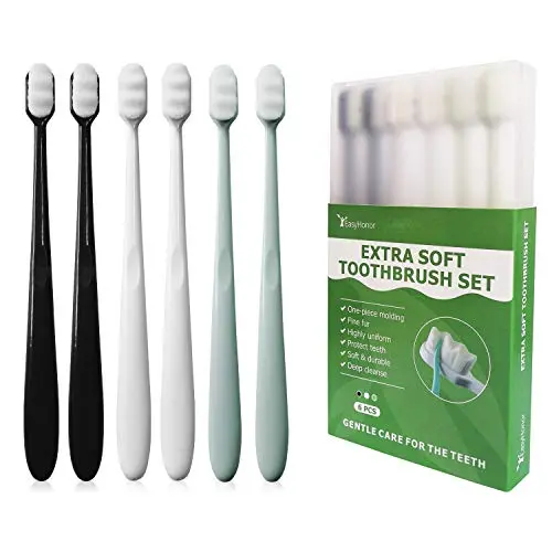 EasyHonor Extra Soft toothbrush for sensitive gums 6-pack