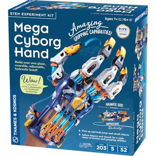 Thames & Kosmos Mega Cyborg Hand wearable hydraulic STEM kit