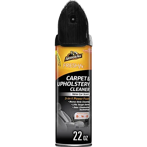 Armor All Carpet and Upholstery Cleaner Spray with built-in scrub brush
