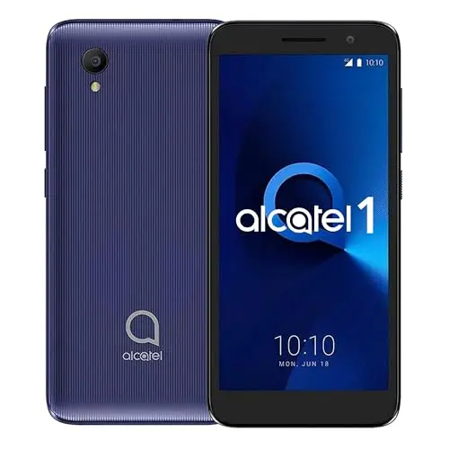 Alcatel 1 smartphone in bluish black with compact display and removable battery
