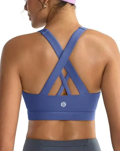 RUNNING GIRL Criss-Cross Back Sports Bra