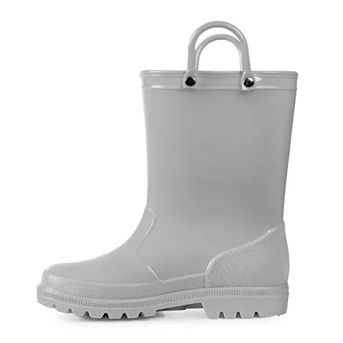 K KomForme kids waterproof rain boots in bright colors