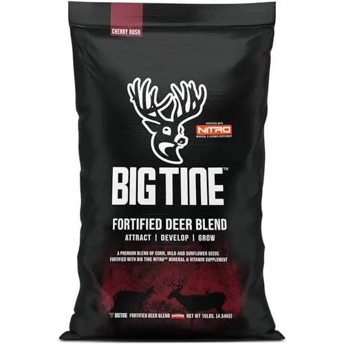 Big Tine Fortified Deer Blend bag with cherry flavor for attracting deer