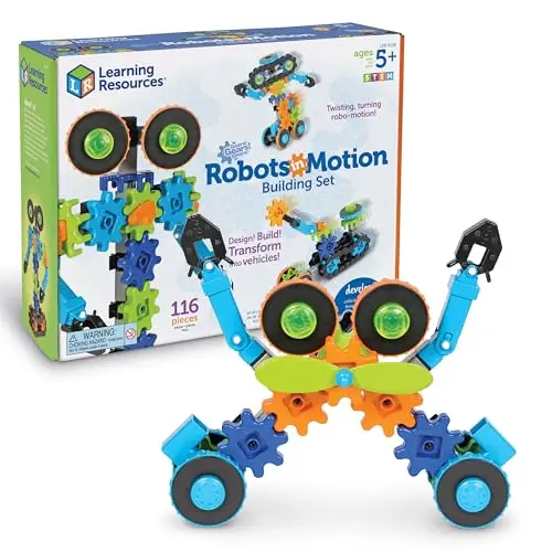 Learning Resources Gears building set with robot theme