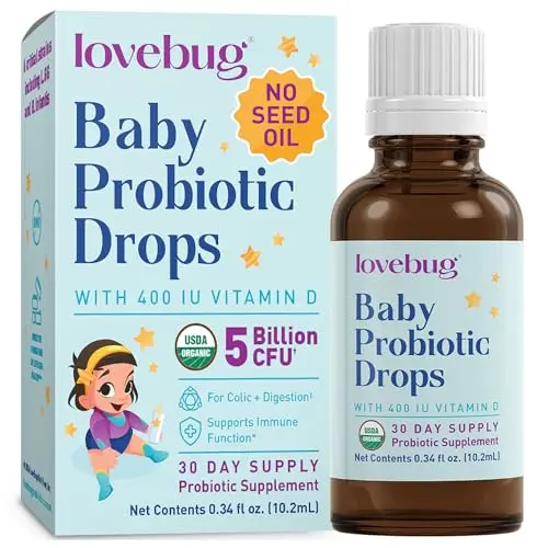 LOVEBUG Baby Probiotic Drops bottle for infants 0-12 months