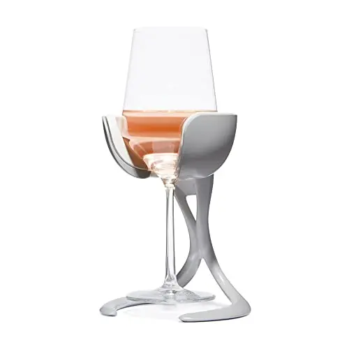 VoChill Stemmed Wine Glass Chiller in Stone color