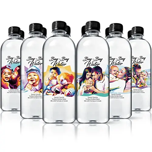 Bay-Bay Water Purified Distilled Water bottles in a pack