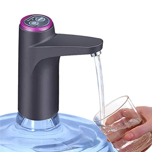 CozyBlue black compact USB rechargeable water pump for 5-gallon bottles
