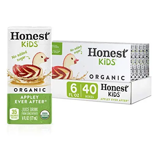 Honest Kids Organic Appley Ever After juice boxes in a 40-pack