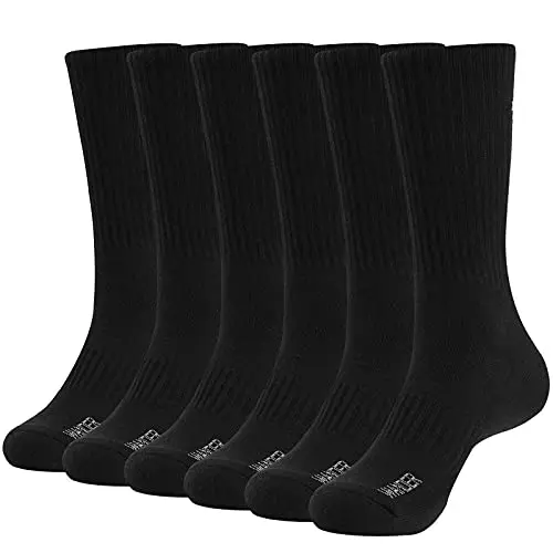 WANDER Men's Athletic Cotton Crew Socks