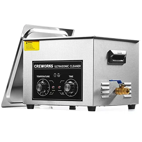 CREWORKS 15 liter professional ultrasonic cleaner with heater