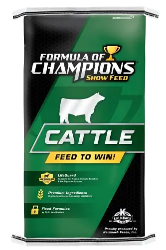 Formula of Champions Pro-Finisher textured beef feed bag