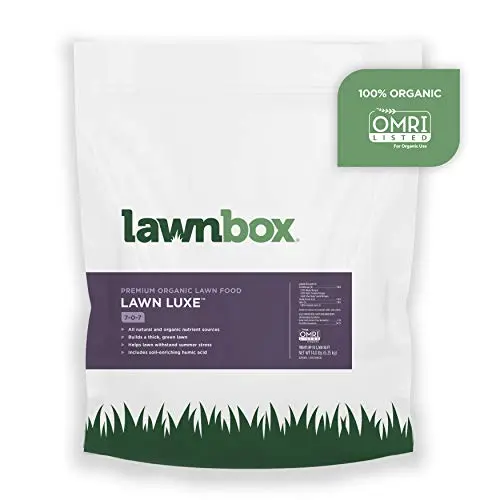 Lawnbox Lawn Luxe summer grass fertilizer bag