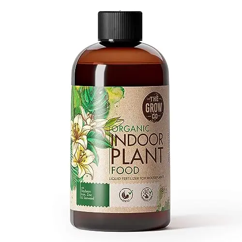 The Grow Co Organic Indoor Plant Food all-purpose liquid fertilizer bottle