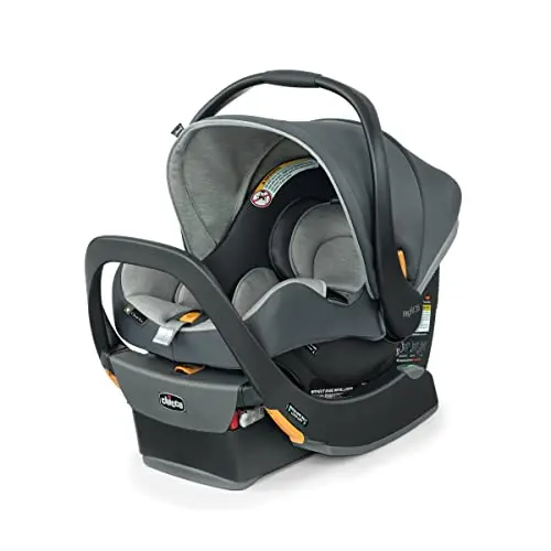 Chicco KeyFit 35 ClearTex Cove Grey infant car seat with extended height limit
