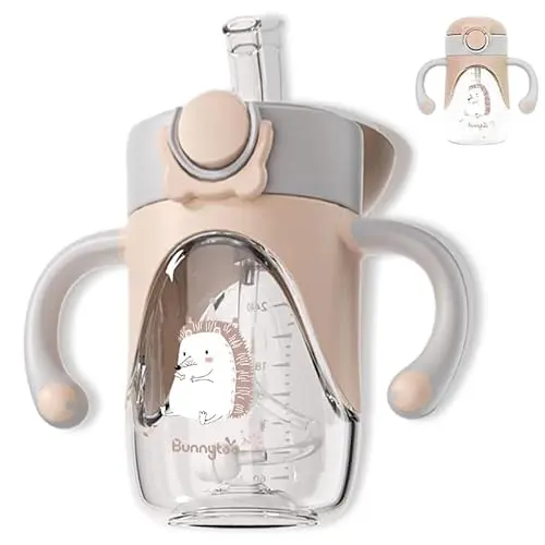 Bunnytoo baby sippy cup with weighted straw and handles