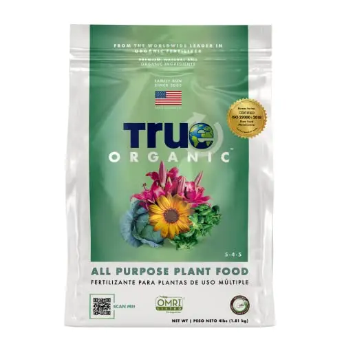 True Organic All Purpose Granular Plant Food bag