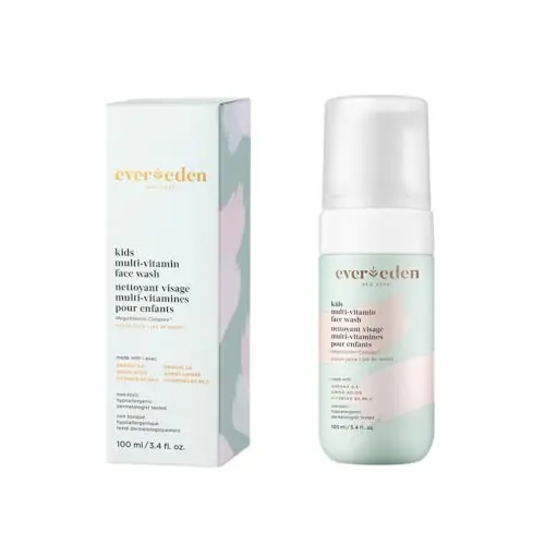 Evereden Kids Face Wash bottle with melon juice variant design