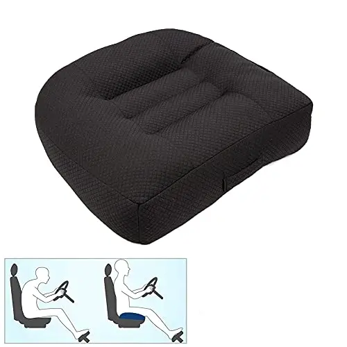 Srutirbo pure black square cotton car booster seat cushion