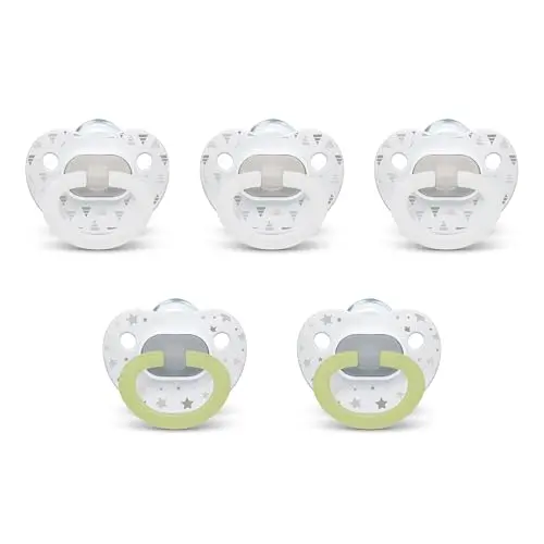 NUK orthodontic neutral-colored pacifiers for 6-18 months