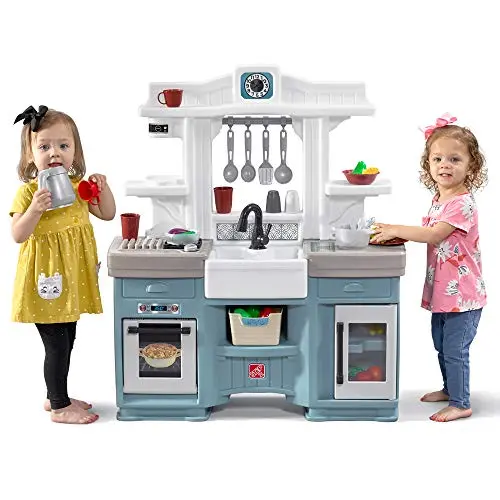Step2 Timeless Trends Kids Kitchen with modern design and storage bin