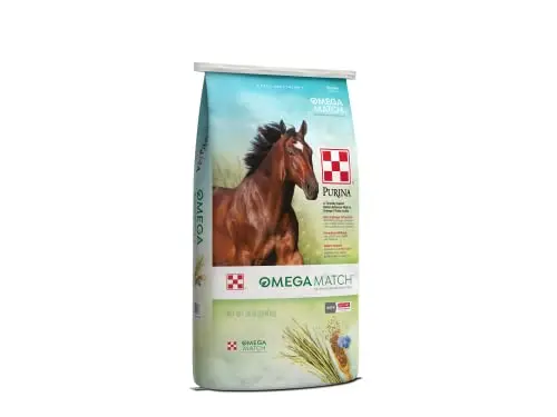 Purina Omega Match Ration Balancing Horse Feed bag