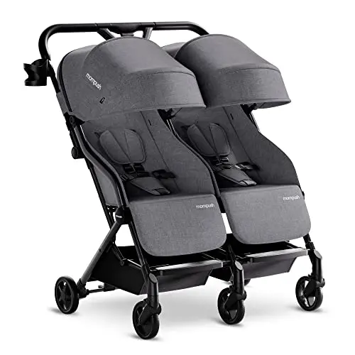 Mompush Lithe Double stroller for infant and toddler with side-by-side seats
