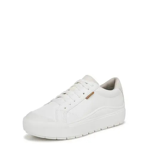 Dr. Scholl's Shoes Women's Time Off Platform Slip On Fashion Sneaker in white