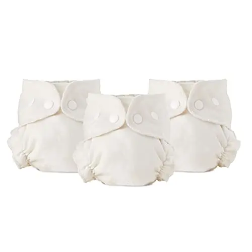 Esembly Organic Cotton Fitted Diaper Inner, 3-pack