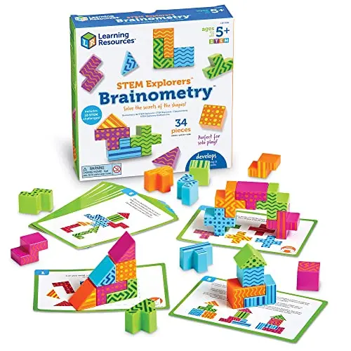 Learning Resources STEM Explorers Brainometry shape puzzle game