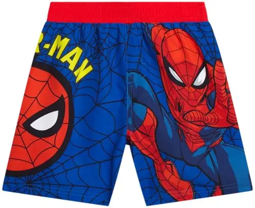 Marvel Boys Swim Trunks featuring Spiderman and Avengers graphics