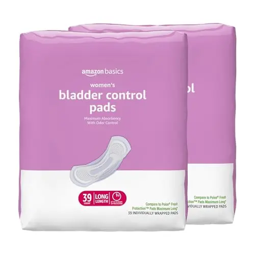 Amazon Basics Incontinence Pads for Women in a bulk pack
