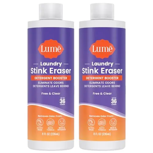 Lume Laundry Stink Eraser liquid detergent booster bottles