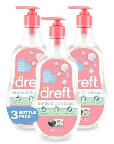 DREFT Baby Bottle and Dish Soap plant based fragrance free