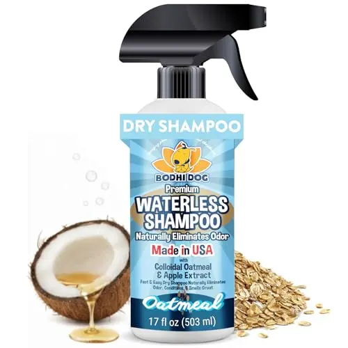 Bodhi Dog Waterless Shampoo bottle with spray nozzle