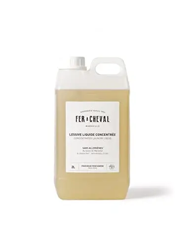 Bottle of Fer a Cheval concentrated Marseille soap laundry liquid