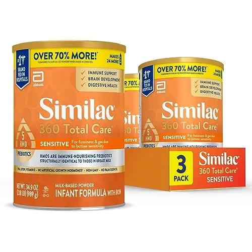 Similac 360 Total Care Sensitive infant formula powder can