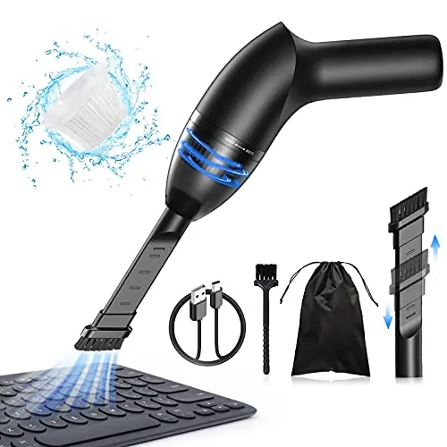 Hayousui black handheld keyboard vacuum cleaner