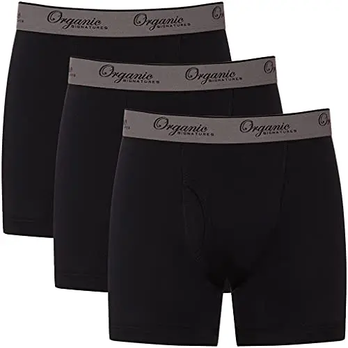 Organic Signatures men's organic cotton boxer briefs with extended leg