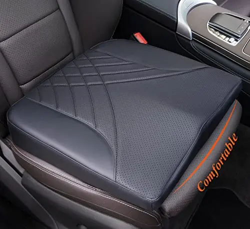 kingphenix black PU leather W-shaped car seat cushion