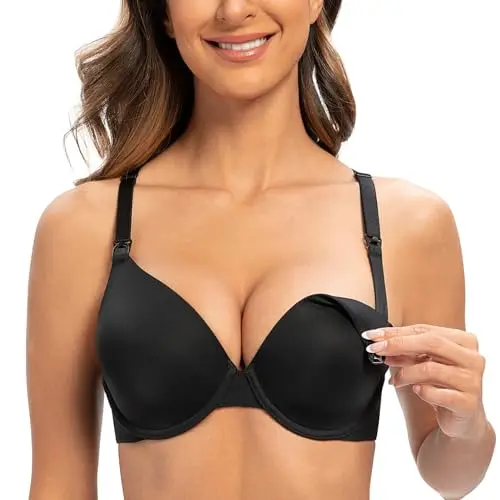 MELENECA underwire nursing bra with convertible straps