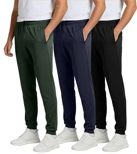 Real Essentials Mesh Jogger in a three-pack set