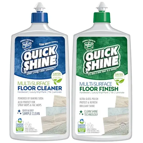 Quick Shine Multi Surface Floor Cleaner and Polish Twin Pack