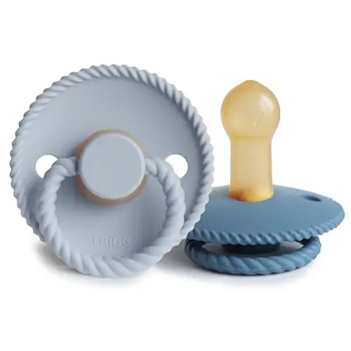 FRIGG rope natural rubber baby pacifier from Denmark