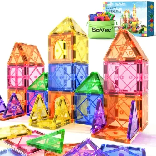 Soyee Magnetic Tiles building set for toddlers