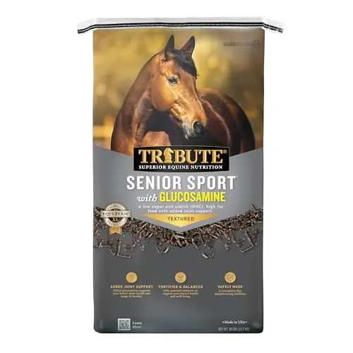 TRIBUTE Senior Sport Textured Horse Feed with Glucosamine 50lb bag