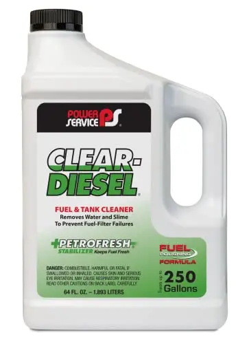 Power Service Clear-Diesel Fuel and Tank Cleaner bottle